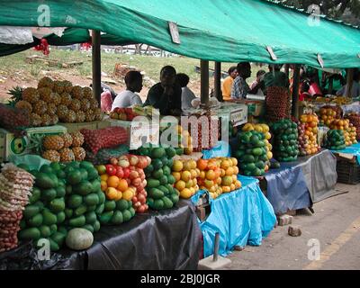 Mercato ortofrutticolo a Nelspruit - Mpumalanga, Sudafrica - Foto Stock