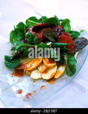 Insalata di spinaci e patate - Foto Stock