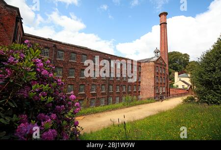 Styal Cotton Mill, famiglia Greg, Quarry Bank, Cheshire, Inghilterra, Regno Unito Foto Stock