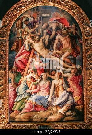 Italia Toscana - Firenze - Museo dell'Opera Santa Croce - la deposizione dalla croce, di Alessandro Allori Foto Stock