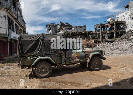 Marawi dopo la guerra, Mindanao, Filippine Foto Stock