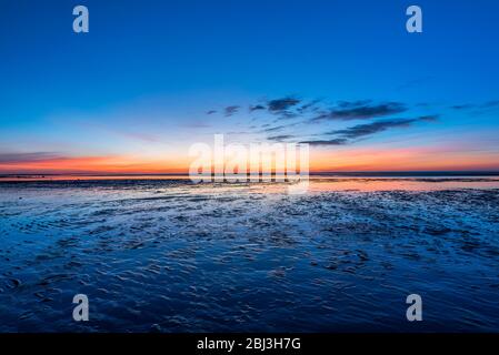 Tramonto sulle caldre a Brewster a Cape Cod in Massachusetts. Foto Stock