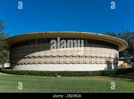 Thad Buckner Building progettato da Frank Loyd Wright per il Florida Southern College a Lakeland in Florida. Foto Stock
