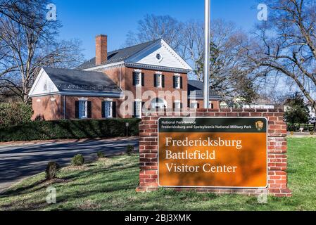 Fredericksburg Battlefield National Military Park. Foto Stock