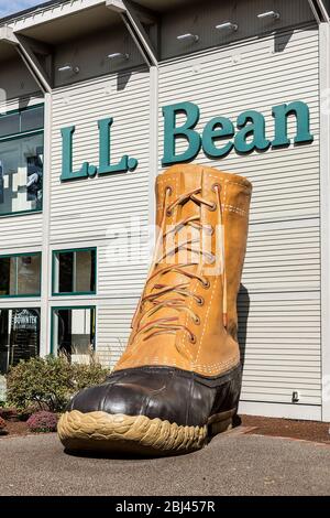 LL Bean negozio di punta a Freeport. Foto Stock