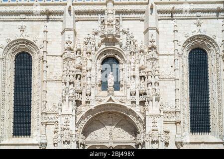 Chiesa di Santa Maria, Monastero di Jeronimos - Mosteiro dos Jeronimos a Lisbona, Portogallo Foto Stock