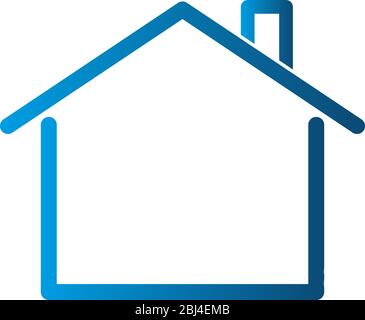 Icona Home blu - Illustrazione vettoriale Illustrazione Vettoriale