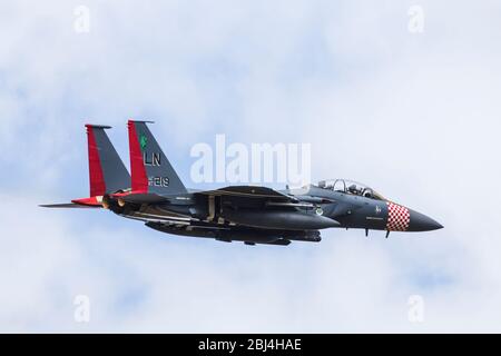 Speciale colore Heritage F-15E Eagle. Foto Stock