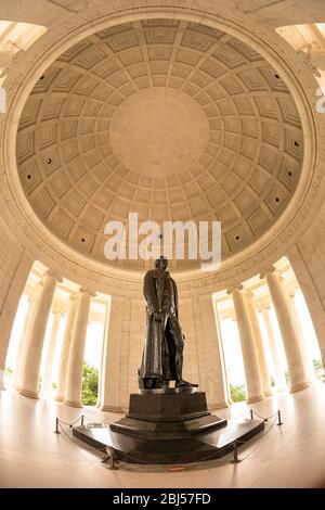 Thomas Jefferson Memorial sul National Mall a Washington DC USA Foto Stock