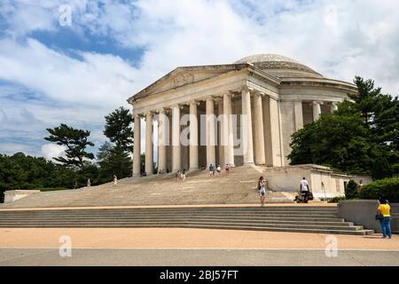 Thomas Jefferson Memorial sul National Mall a Washington DC USA Foto Stock