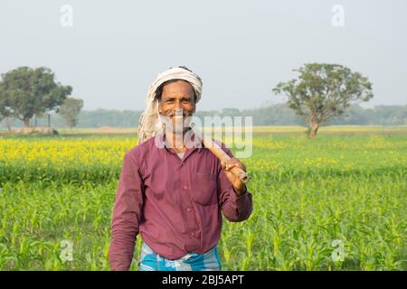 Coltivatore indiano, bihar, India Foto Stock