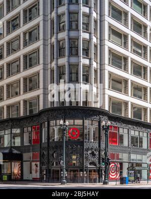 Carson Pirie Scott Department Store progettato da Louis Sullivan Foto Stock