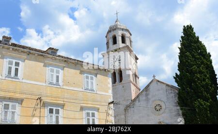 Chiesa di San Nicola a Cavtat, Croazia. Foto Stock