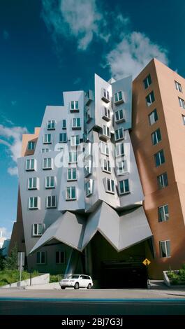 MIT Stata Center, Cambridge, Massachusetts, USA con Copy Space Foto Stock