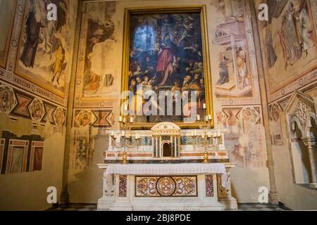 Cappella Bardi nella Basilica di Santa Maria Novella a Firenze Foto Stock