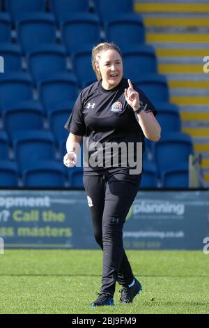 Kim Turner, assistente manager del Fylde Women FC Foto Stock