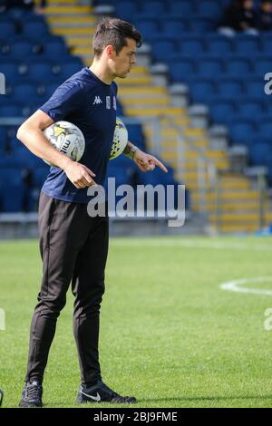 Conrad Prendergast responsabile della squadra di calcio AFC Fylde Women's Football Team Foto Stock