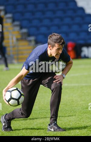 Conrad Prendergast responsabile della squadra di calcio AFC Fylde Women's Football Team Foto Stock