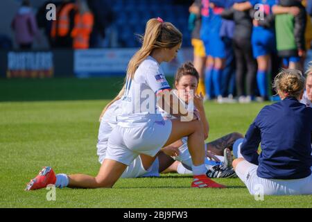 AFC Fylde Footballer donna Laura Merrin Foto Stock