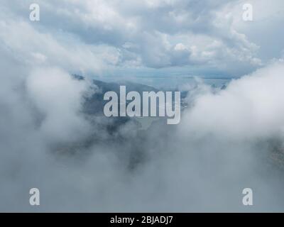 Foresta aerea a Ayer ITAM Dam, Penang. Foto Stock