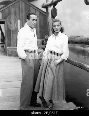 HUMPHREY BOGART e LAUREN BACALL in KEY LARGO 1948 regista JOHN HUSTON sceneggiatura RICHARD BROOKS e JOHN HUSTON basata sulla riproduzione di MAXWELL ANDERSON Warner Bros. Foto Stock