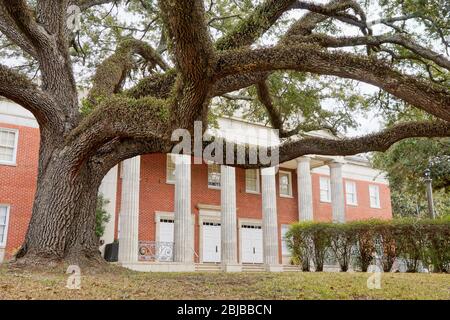 Natchez USA - 5 Febbraio 2015 - Antica dimora a Natchez in Mississippi USA Foto Stock