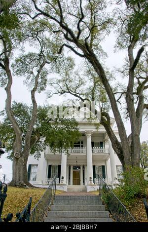 Natchez USA - 5 Febbraio 2015 - Antica dimora a Natchez in Mississippi USA Foto Stock
