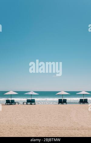Spiaggia di Bali Indonesia in primavera Foto Stock
