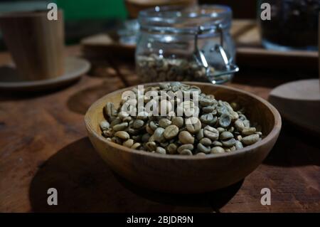 caffè arrosto e crudi Foto Stock