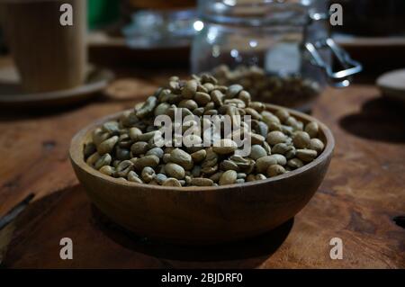 caffè arrosto e crudi Foto Stock