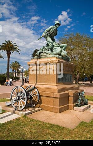 Battaglia di Masotto Monumento, Piazzale batteria Masotto, Città di Messina, Isola di Sicilia, Italia Foto Stock