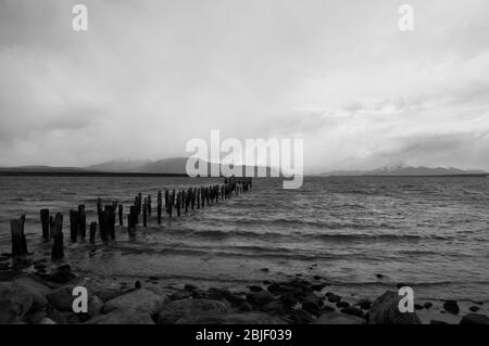 Ho scattato questo scatto a Puerto Natales in un giorno di riposo dal mio giro in bicicletta della Patagonia Foto Stock