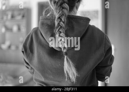 Capelli ragazza dall'Italia Foto Stock