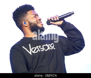 22 MAGGIO: Khalid si esibisce durante il Roxy Tour presso l'Infinite Energy Arena il 22 maggio 2018 a Duluth, Georgia. CREDITO: Chris McKay / MediaPunch Foto Stock