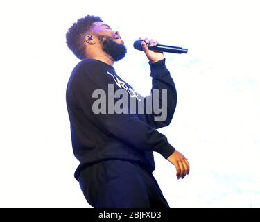 22 MAGGIO: Khalid si esibisce durante il Roxy Tour presso l'Infinite Energy Arena il 22 maggio 2018 a Duluth, Georgia. CREDITO: Chris McKay / MediaPunch Foto Stock