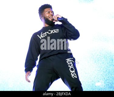 22 MAGGIO: Khalid si esibisce durante il Roxy Tour presso l'Infinite Energy Arena il 22 maggio 2018 a Duluth, Georgia. CREDITO: Chris McKay / MediaPunch Foto Stock