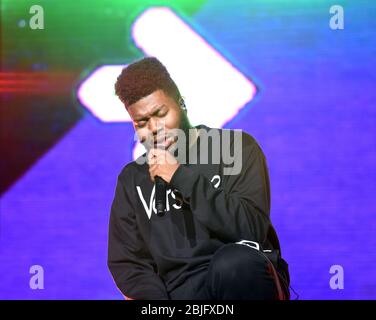 22 MAGGIO: Khalid si esibisce durante il Roxy Tour presso l'Infinite Energy Arena il 22 maggio 2018 a Duluth, Georgia. CREDITO: Chris McKay / MediaPunch Foto Stock