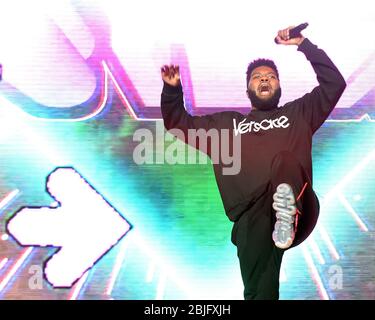 22 MAGGIO: Khalid si esibisce durante il Roxy Tour presso l'Infinite Energy Arena il 22 maggio 2018 a Duluth, Georgia. CREDITO: Chris McKay / MediaPunch Foto Stock