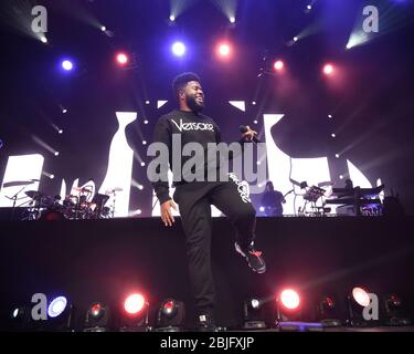 22 MAGGIO: Khalid si esibisce durante il Roxy Tour presso l'Infinite Energy Arena il 22 maggio 2018 a Duluth, Georgia. CREDITO: Chris McKay / MediaPunch Foto Stock