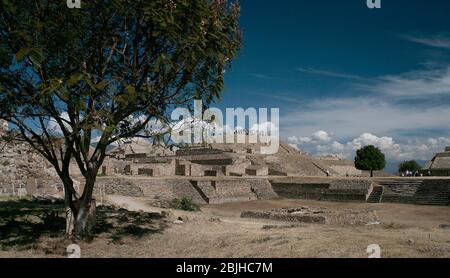 Sito archeologico di Monte Alban, Oaxaca, Messico Foto Stock