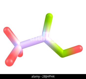 L'acido acetico (acido etanoico) è un composto organico di formula chimica CH3COOH. È un liquido incolore che, quando non diluito, viene anche chiamato gla Foto Stock