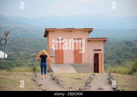 Centri turistici in Uganda, Africa Centrale. Foto Stock