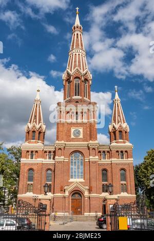 Chiesa cattolica romana del Santo Nome di Gesù Gesuiti a Lodz, Polonia Foto Stock