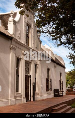 Sudafrica; Stellenbosch; Dorp Street. La Gratitude, storica casa olandese del Capo 1798 Foto Stock