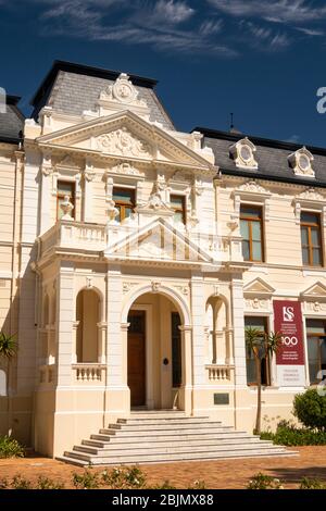 Sudafrica, Stellenbosch, Dorp Street, Kweekskool, Seminario Teologico Universitario (1905-20) sul posto di insediamento originale Foto Stock