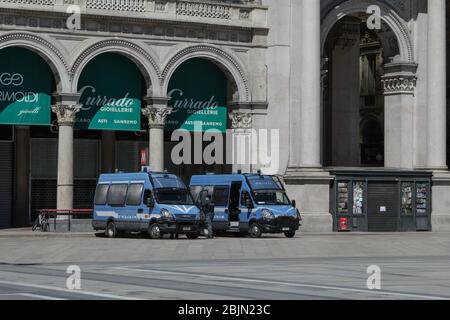 Vista generale di Milano durante il blocco a causa dell'emergenza coronavirus, Milano, 29 aprile 2020 Foto Stock