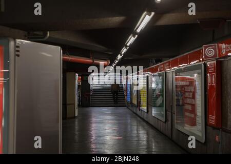 Vista generale di Milano durante il blocco a causa dell'emergenza coronavirus, Milano, 29 aprile 2020 Foto Stock