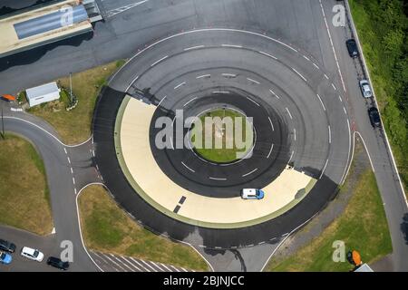 , Guida sicurezza Area di formazione ADAC Trainingsanlage Haltern, 20.06.2017, vista aerea, Germania, Renania settentrionale-Vestfalia, Haltern am See Foto Stock