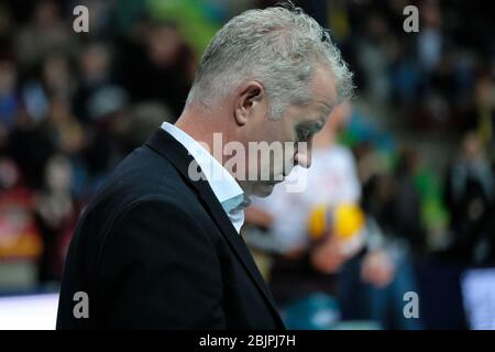 Verona, Italia. Vital heynen - coach Sir safety conad perugia durante il Volley Italiano Superlega Serie A stagione 2019/20, Volley Campionato Italiano Serie A Men SuperLeague a Verona, Italia, Gennaio 01 2020 Credit: Independent Photo Agency/Alamy Live News 2020 Foto Stock