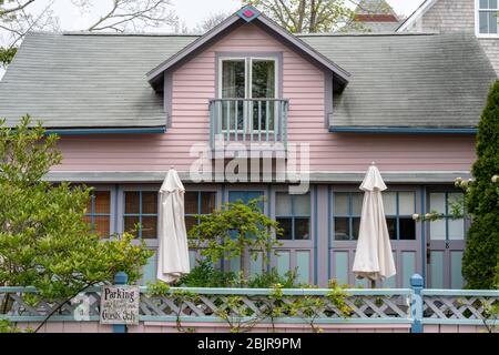 Oak Bluffs Inn è un'elegante casa in lavacarta a Martha's Vineyard, Massachusetts Foto Stock